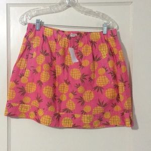 J Crew Pineapple Stretch Skirt